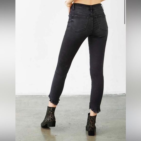 KanCan Juniper High Rise Ankle Skinny Jean Black - Picture 3 of 6